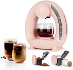 Pods and Grounds Single Serve Coffee Maker,Brew in 1 minute,Pink by BENFUCHEN