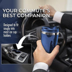 Single Cup Stainless Steel Coffee Maker for Ground Coffee in Navy with Double Insulated Stainless Steel Mug - Image 5