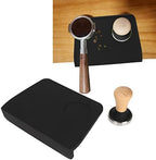 Silicone and Beech Coffee Tamper Mat with Tamper Slot, 207x145x40mm, and Oil Proof, Ideal for Baristas and Home Brewers (51mm / 2.01in Tamper) - Image 7
