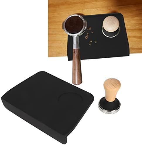 Silicone and Beech Coffee Tamper Mat with Tamper Slot, 207x145x40mm, and Oil Proof, Ideal for Baristas and Home Brewers (51mm / 2.01in Tamper) - Image 7