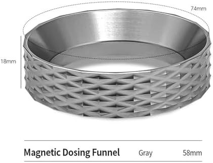 Magnetic Dosing Funnel 51mm 53mm 58mm Espresso Coffee Ring,Professional Machine Accessories,Barista Tool(58mm) - Image 2