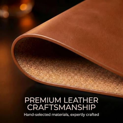 Premium Oval Faux Leather Placemat & Coaster Set with Innovative Cork-Look Printed Base，4/6/8-Piece Sets & 8 Colors，Non-Slip Dining Table Mats for Kitchen Dining - Image 6