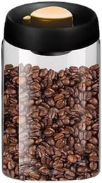 Vacuum Coffee Canisters with Airtight Lids for, Borosilicate Glass Jars Sealer Kit for Tea, Beans,Sugar(1800ml) by Unknown