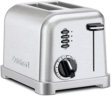 Cuisinart CPT-160 Metal Classic 2-Slice Toaster, Brushed Stainless & CPK-17P1 Electric Cordless Tea Kettle, 1.7-Liter, Stainless Steel - Image 2