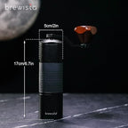 Brewista Artisan Meteor Manual Coffee Grinder, Stainless Steel Conical Burr Grinder with 18 Adjustable Settings, Portable Espresso, Moka Pot Coffee Bean Grinder, Detachable Handle, 25-30g Capacity - Image 3