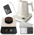 Greater Goods Electric Gooseneck Kettle, Coffee Scale, and Espresso Scale (Birch) by GreaterGoods