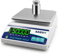 Lab Scale 6000g x 0.01g Scientific Scale g/oz/ct/lb/dr/DWT High Precision Digital Electronic Analytical Balance for Jewelry Kitchen Laboratory School, Includes 500g Calibration Weight&Battery by SASVY