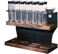 Single Dose Coffee Bean Cellars, 2-Tier Coffee Tool Storage Stand, with 12 Pcs Tubes, Capacity of A Single Bottle 23-25g, with Hopper, Exhaust Valve, for Cafe, Kitchen ﻿ by Unknown