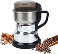 Electric Coffee Grinders，150-300w Silver Spice Grinder, One-Button Operation to Grinder Coffee Beans, Spices, Dry Herbs, Nuts, etc.1 Plastic Brush and 1 Plastic Spoon Included by Unknown