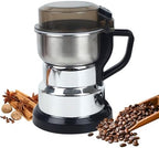 Electric Coffee Grinders，150-300w Silver Spice Grinder, One-Button Operation to Grinder Coffee Beans, Spices, Dry Herbs, Nuts, etc.1 Plastic Brush and 1 Plastic Spoon Included by Unknown