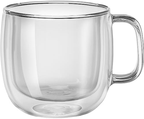 ZWILLING Sorrento Plus 2-pc Double-Wall Glass Cappuccino Mug Set,15-oz, 450ml - Image 2