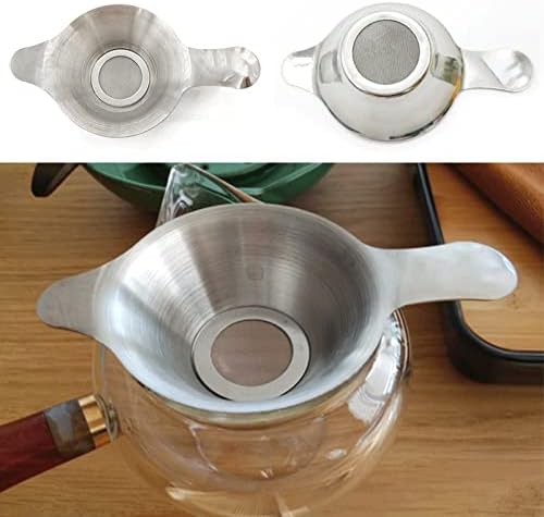 Tea Filters Fine Mesh Tea Strainer Filter Sieve Stainless Steel Teapot Spice Kitchen Accessories 2 Sizes(B) - Image 3