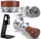 Breville Accessories For Espresso Machine Inludes Rosewood Calibrated Tamper, Adjustable Distributor, Dosing Funnel, Puck Screen & WDT Tool by KNODOS