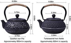 Japanese Tetsubin Tea Kettle Cast Iron Teapot with Stainless Steel Infuser - Image 2
