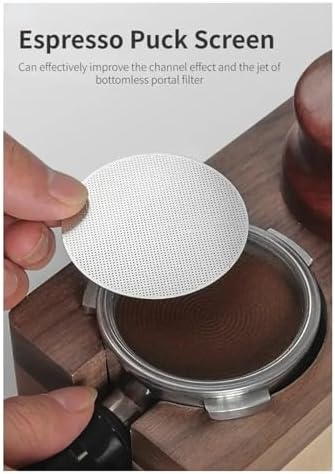 Espresso Puck Screen Coffee Filter 53.5/58mm Reusable Holder 0.2mm Barista Accessories(58.5mm Puck Screen) - Image 6