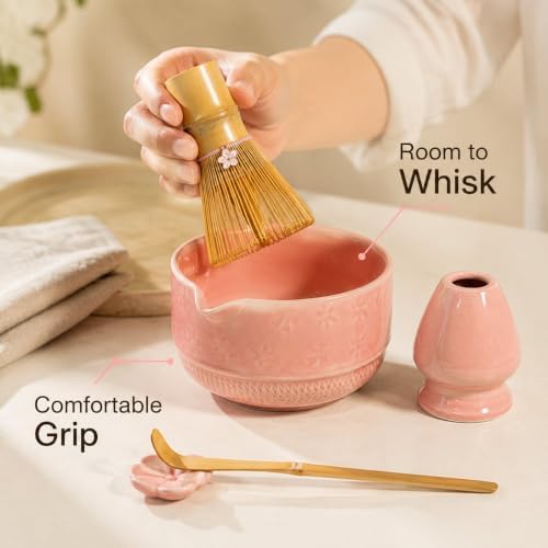 Bamboo Matcha Tea Set with Whisk and Bowl, Japanese-Style Home Practice - Image 5
