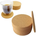 50/100Pcs Cup Mat Natural Cork Coasters Placemats for Table Kitchen Accessories Round Coffee Tea Cup Mats Desktop Decoration Placemats for Dining Table(100pcs 90mm) by Unknown