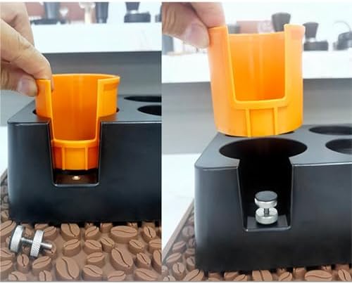 Espresso Tamping Station, Espresso Accessories Organizer Box, Modern Multifunctional Coffee Tamping Station for Home Kitchen Cafe Bar Black - Image 6