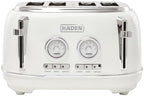 Haden Dorset 4 Slice Wide Slot Stainless Steel Toaster, Ivory & Chrome by Unknown