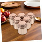 Luxshiny 6pcs Airtight Round Tea Containers with Moistureproof Seal Tinplate Canisters for Loose Leaf Tea Storage Portable and Space-saving Metal Tins for Freshness Preservation and Travel - Image 7