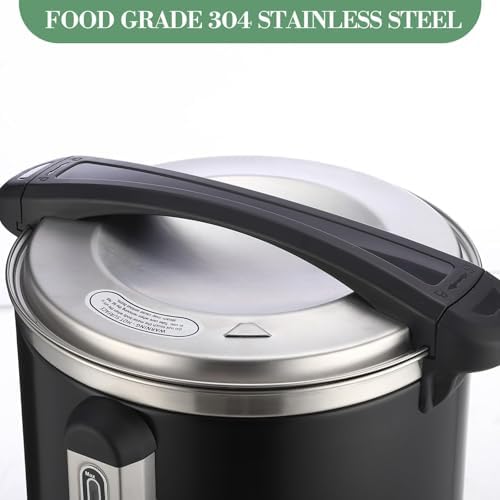 100-Cup (14L) Commercial Coffee Urn – Stainless Steel Electric Hot Beverage Dispenser with Fast Brew & Double-Wall Insulation, Easy to Clean for Large Events, Catering, Churches, and Gatherings - Image 3