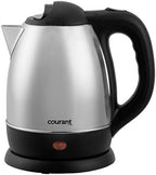 Courant 1.5 liter Cordless Stainless Steel Electric Kettle – 120V electric kettle with 360 Degree Rotational Body by COURANT