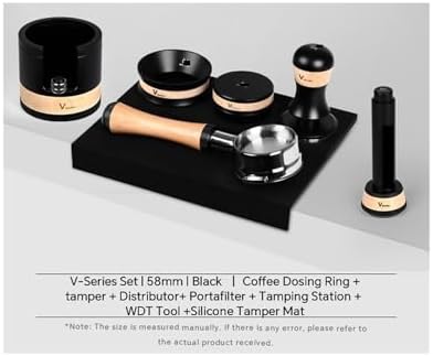 58mm Espresso Bottomless Portafilter With Espresso Tamper/Coffee Distributor Barista Coffee Accessories, Compatible With Muvna, Compatible With V Series(7-piece set) - Image 2