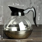 Percolator Coffee Pot Coffee Pot Stainless Steel Espresso Press Double Insulated Coffee Pot 1800ml - Image 5