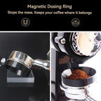 54mm Espresso Accessories Kit 2-in-1 Coffee Distributor and Tamper Leveler, WDT Tool and Magnetic Dosing Funnel for 54 mm Portafilters - Image 4