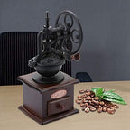 Manual Coffee Bean Grinder with Ceramic Burr, Hand Mill, Retro Ferris Wheel Style, Adjustable Grind Thickness, Easy to Clean - Image 7