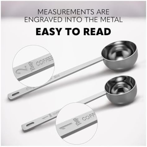 Stainless Steel Measuring Scoop, 15ML 30ML Coffee Spoon - Image 4
