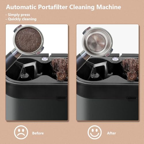 CAFEMASY Automatic Portafilter Cleaner Machine Electric Espresso Coffee Knock Box for Cleaning Espresso Coffee Puck Espresso Accessories Tools for Home or Commercial Coffee Bar - Image 2