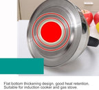 3L Capacity Stainless Steel Stove Top Tea Kettle Durable Thickened Flat Bottom Whistling Teapot Anti Hot Handle Hot Water Kettle - Image 3