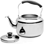 DOITOOL Stainless Steel Water Bottle 5L Stovetop Whistling Tea Pot with Handle Stainless Steel Teapot Tea Kettle Large Capacity Heating Water Kettle Kitchen Accessory For Home Restaurant () Stove - Image 5