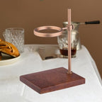 Coffee Dripper Stand Pour Over Coffee Stand Coffee Dripper Holder Coffee Cup Stand Walnut Finish Wood Aluminum Alloy Adjustable Suitable for - Image 5