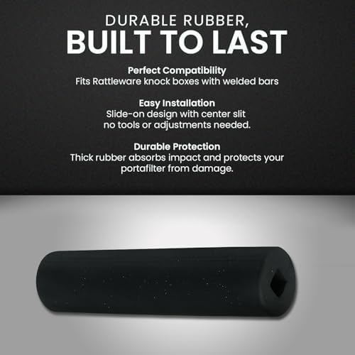 Rattleware Rubber Replacement Knock Box Bar Cover - Durable & Easy-to-Install Espresso Waste Solution, Fits Select Models with Welded Bars, High-Quality Design (6.25") (Pack of 2) - Image 3