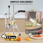 VEVOR Commercial Vegetable Fruit Chopper 1/4" Blade Heavy Duty Professional Food Dicer Kattex French Fry Cutter Onion Slicer Stainless Steel for Peppers Potato Mushroom - Image 3