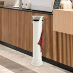 Knock Box for Coffee Grounds, Commercial Floor Standing Knockbox with Removable Base, Coffee Knock Box Commercial Floor Standing Espresso Dump Bin, Includes 30 Garbage Bags & Towel (Beige) - Image 3