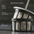 ESPRO - P7 French Press - Double Walled Stainless Steel Insulated Coffee and Tea Maker with Micro-Filter - Keep Drinks Hotter for Longer (Brushed Stainless Steel, 32 Oz) Cleaning Powder - Image 4