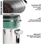 Coffee Canister Stainless Steel Airtight Storage Container with Scoop Date Tracker Release Valve Coffee Jar Food Storage Canister for Coffee Beans Sugar Tea Candy,Silver,2L - Image 6