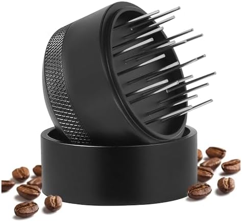 Coffee Cloth Powder Needle, 51/53/58mm Hand Adjustable Depth Coffee Stirrer With Base, For Home, Kitchen, Bar, Cafe(58mm) - Image 6