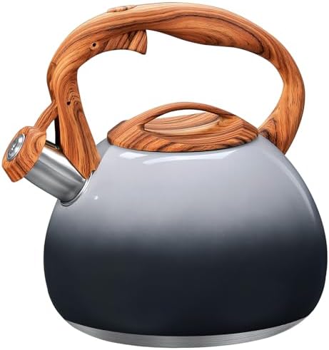 GGC Whistling Tea Kettle for Stove Top, 3.2QT/3L Stainless Steel Tea Kettle by GGCProducts