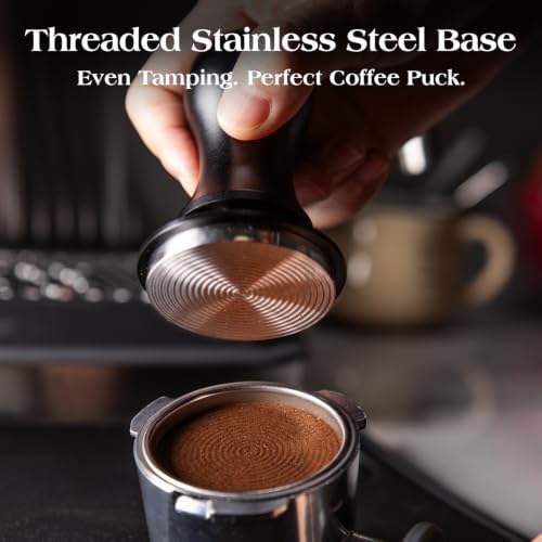 7 PCS 58mm Espresso Accessories Kit: Espresso Tamper, Coffee Distributor, Puck Screen, Dosing Funnel and WDT Tool Espresso Machine Accessories, Professional Espresso Tools - Image 3
