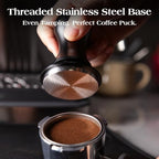 7 PCS 58mm Espresso Accessories Kit: Espresso Tamper, Coffee Distributor, Puck Screen, Dosing Funnel and WDT Tool Espresso Machine Accessories, Professional Espresso Tools - Image 3