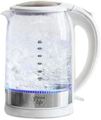 GreenLife 1.7 Liter Electric Glass Kettle, White by GreenLife