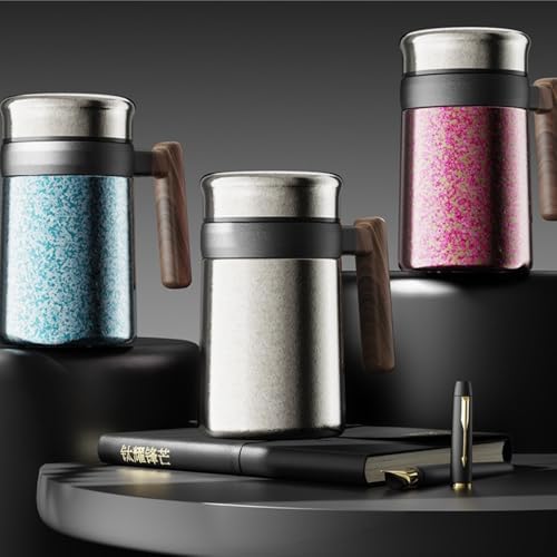 Ti Office Insulated Cup, Handle Tea Infuser 500ml Business Gift - Image 2