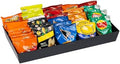 Mind Reader Snack Tray, Countertop Organizer, Snack Tray, Pantry, Breakroom, Kitchen, Black by MindReader