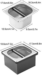 FLEXMAN Coffee Knock Box, Stainless Steel Apexstone Espresso Knock Box with Non Slip Rubber Base, Coffee Grounds Knock Box for Cafe Bar Home Restaurant (S) - Image 5
