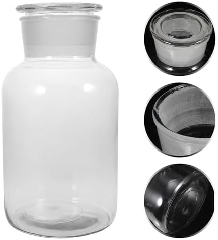 Large Glass Storage Jar with Airtight Sealed Lid Wide Opening Transparent Container for Coffee Beans Cookies Candy Sugar Spice and Pantry Organization - Image 3
