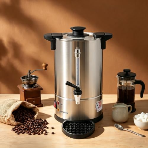 8L Commercial Coffee Urn,Stainless Steel Large Coffee Maker - Image 4